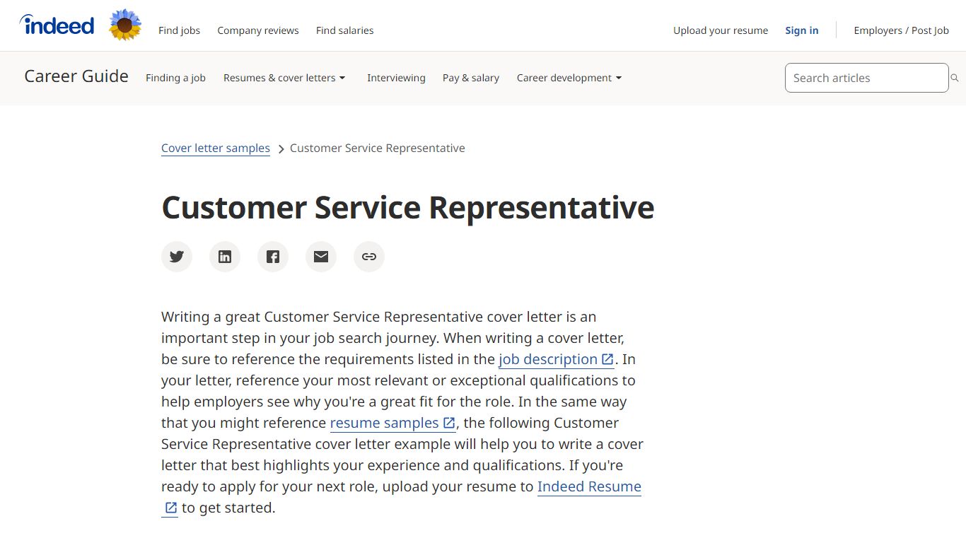 Customer Service Representative Cover Letter Examples and Templates ...