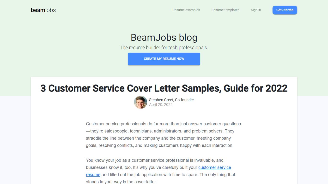3 Customer Service Cover Letter Samples, Guide for 2022